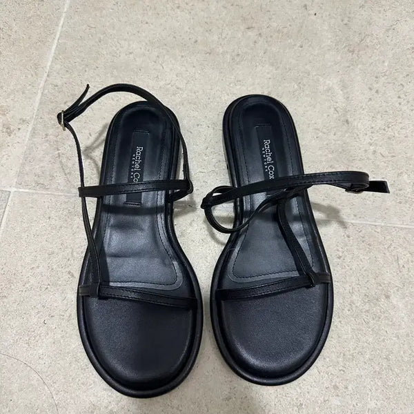 [BUNJANG] Rachel Cox Black Sandals Size 235 / 새상품 레이첼콕스 샌들 블랙 235