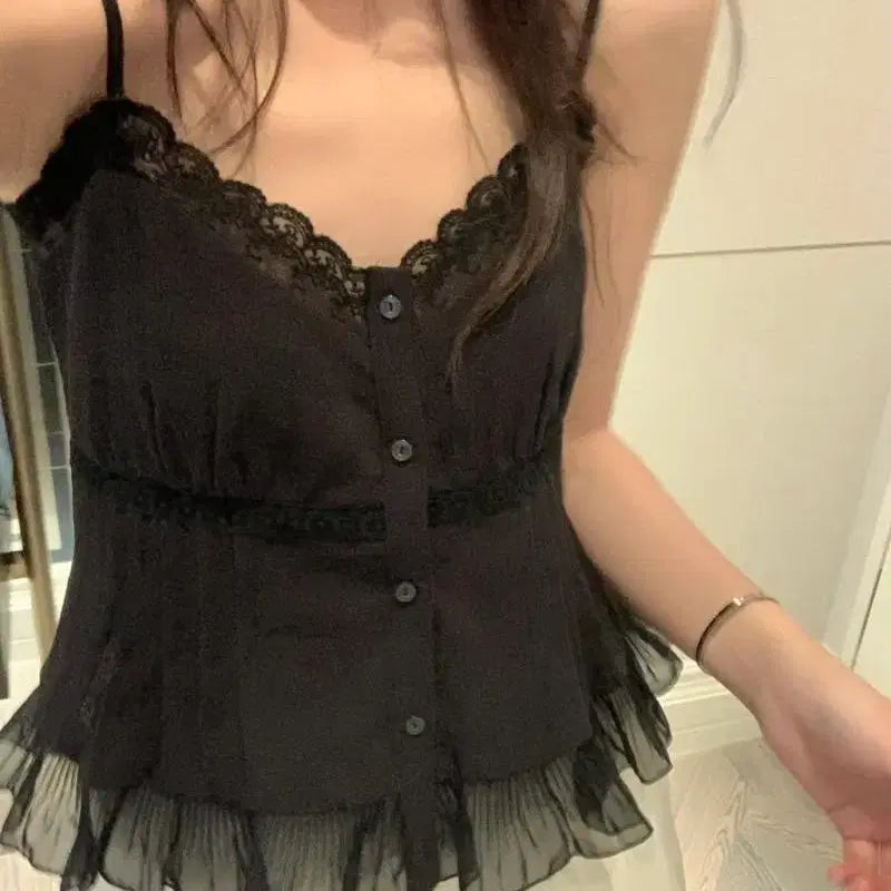 [BUNJANG] Helena Blouse (Black/Ivory) / 포스터 헬레나 블라우스 블랙 아이보리