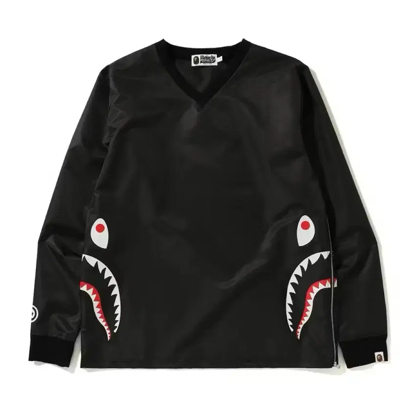 [BUNJANG] A Bathing Ape Side Zip Shark Windbreaker Black XL / 베이프 사이드 지퍼 샤크 윈드브레이커 (블랙/XL)