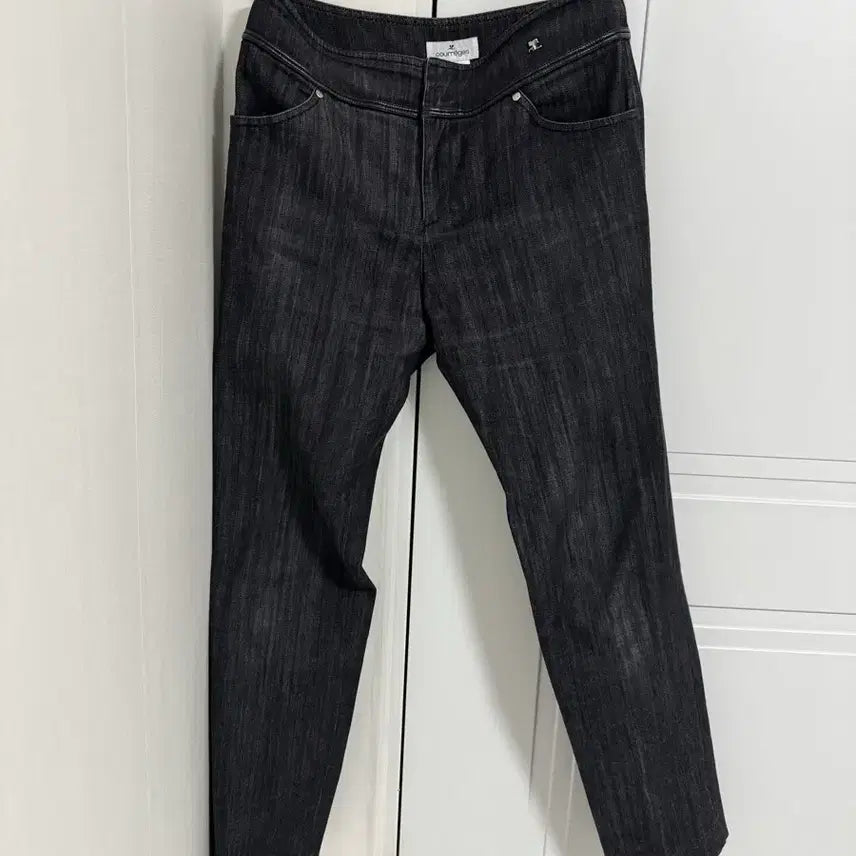 [BUNJANG] Courreges Black Denim Pants / 꾸레쥬 데님팬츠 블랙진