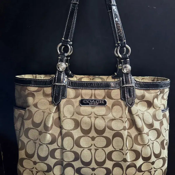 [BUNJANG] COACH Y2K Canvas Signature Shoulder Bag / y2k 올드 코치 캔버스 시그니처 숄더백