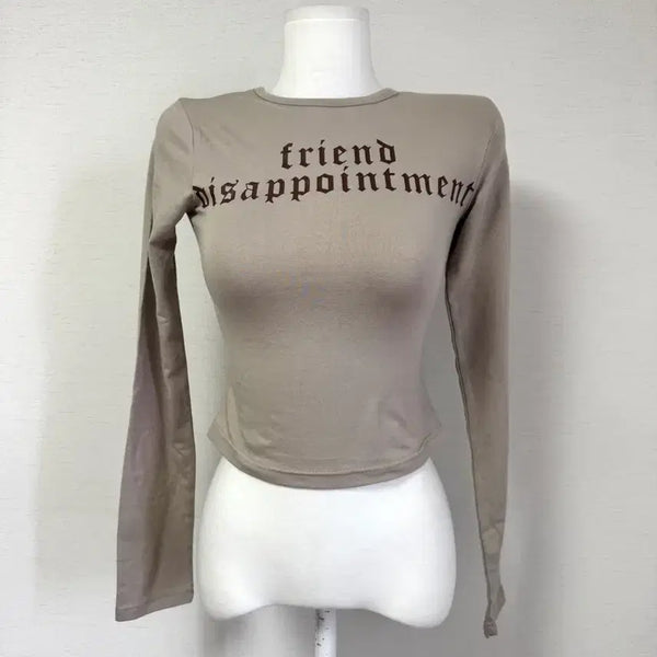 [BUNJANG] Lettering Long Sleeve T-Shirt / 새상품) 레터링 롱슬리브 티셔츠