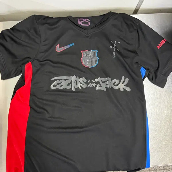 [BUNJANG] Nike Barcelona Travis Scott Collaboration Jersey Black / 나이키 바르셀로나 져지 트래비스 스캇 콜라보 블랙