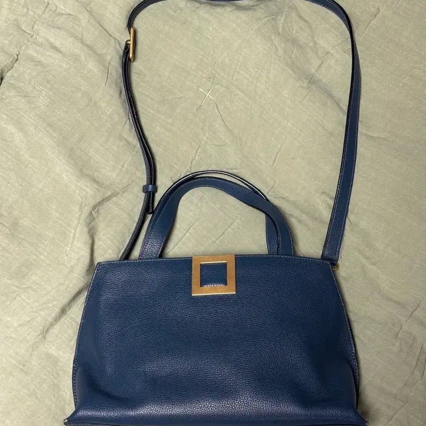 [BUNJANG] Loose & Lounge Navy Two-Way Tote/Cross Bag / 루즈앤라운지 네이비 토트/크로스 투웨이백