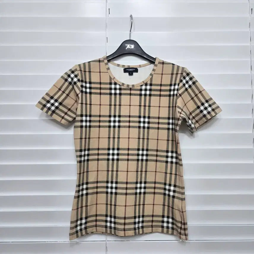 [BUNJANG] Burberry Nova Check Short Sleeve T-Shirt / 버버리 노바 체크 여성 티셔츠
