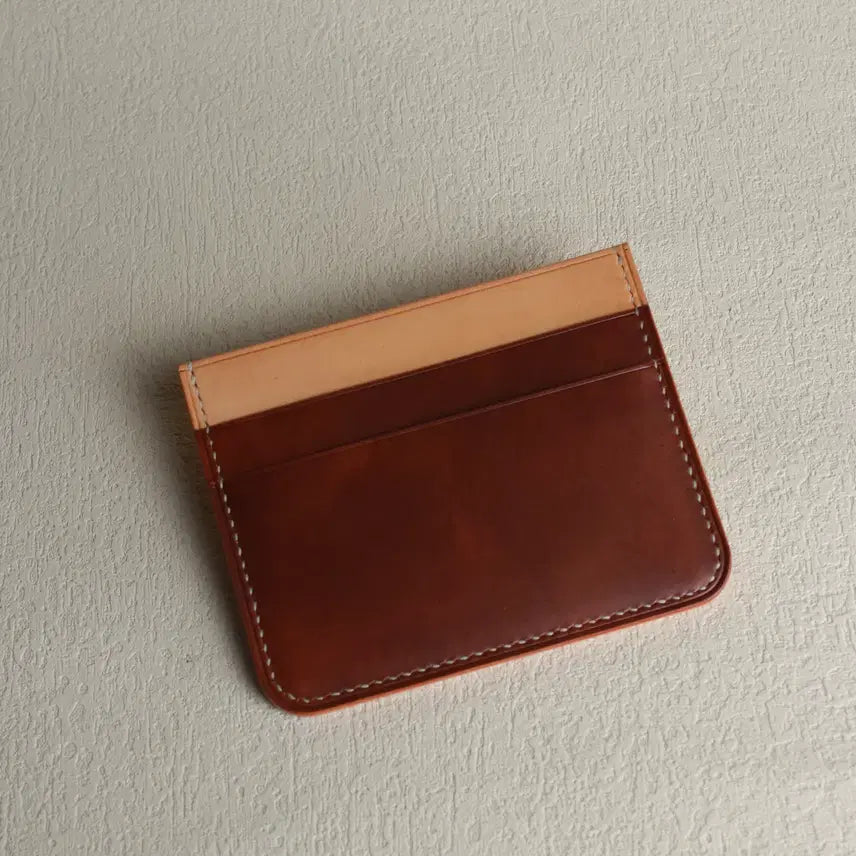 [BUNJANG] Handmade Vegetable Leather Card Holder Wallet / 수제 베지터블 카드홀더 카드지갑