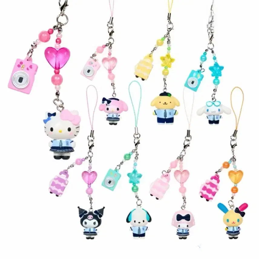 [BUNJANG] Sanrio Kirameki School Trip Strap Full Box / 산리오 키라메키 반짝반짝 수학여행 스트랩 풀박스