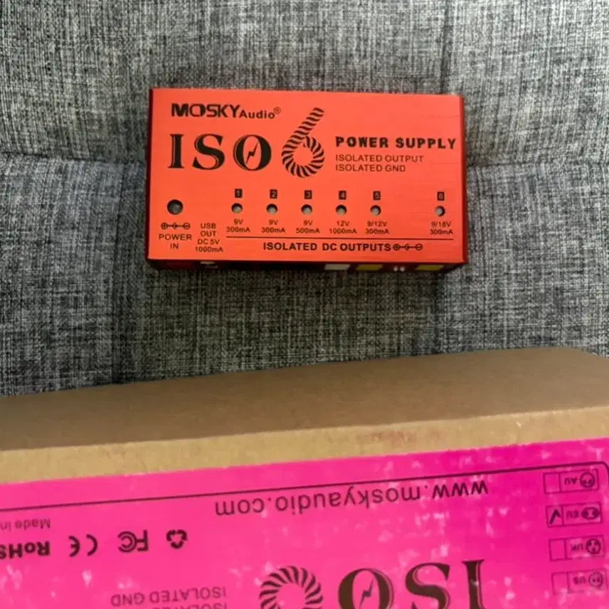 [BUNJANG] Mosky ISO-6 Guitar Effect Pedal Power Supply / 일렉기타 이펙터 파워서플라이 mosky iso 6