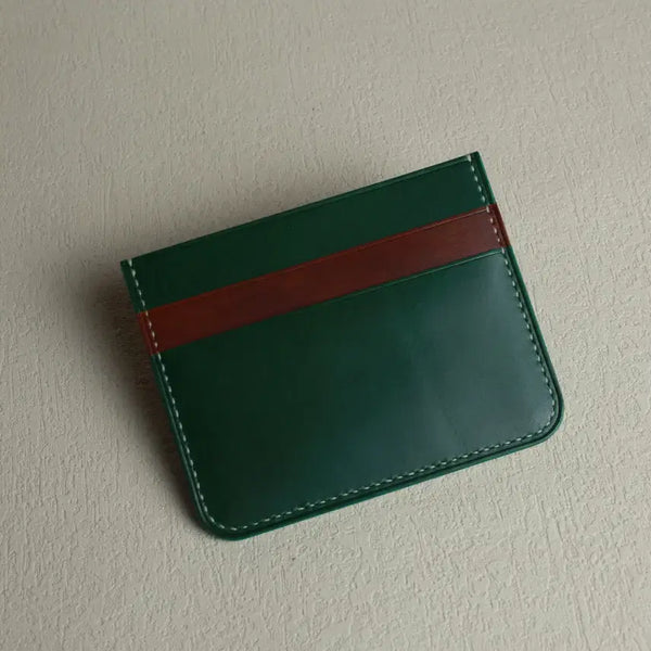 [BUNJANG] Vegetable Leather Card Holder Wallet / 수제 베지터블 카드홀더 카드지갑