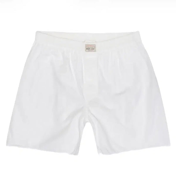 [BUNJANG] Stussy x Our Legacy Workshop Boxer Shorts White Cotton Silk / 스투시 x 아워레가시 워크샵 복서 쇼츠 화이트 코튼 실크