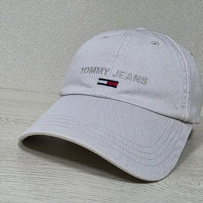 [BUNJANG] Tommy Jeans Beige Cotton Baseball Cap / 타미진스 볼캡 프리 55-57cm 가능