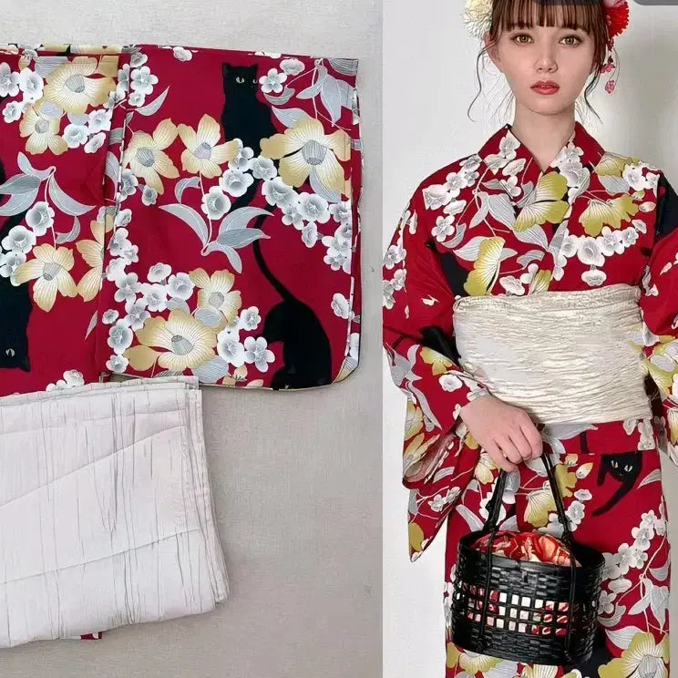 [BUNJANG] Two-Piece Kimono Yukata / 타오바오 직구 투피스 기모노 유카타 S 사이즈