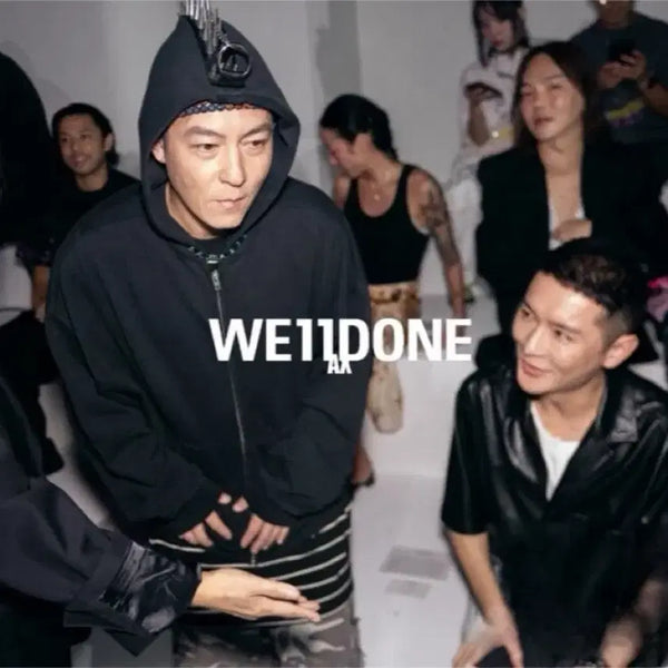 [BUNJANG] WellDone 24SS Punkie PVC Spike Mohawk Hoodie Zip-Up / 웰11던 24ss 펑키 pvc 스파이크 모호크후디 집업