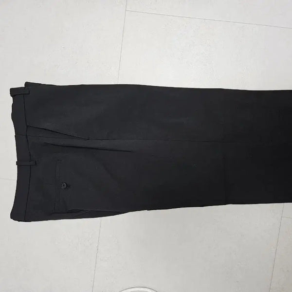 [BUNJANG] Mü Standard Summer Black Slacks Pants / 무탠다드 슬랙스 바지 검정(여름용)