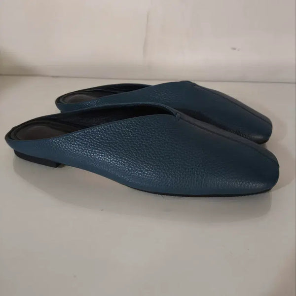 [BUNJANG] Lanvin 235mm Center-Slit Leather Mules / 235mm 랑방 중앙절개 가죽 뮬