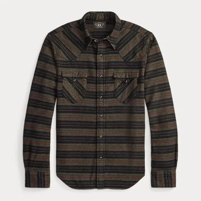 [BUNJANG] RRL Plaid Slim Fit Western Shirt / RRL 플래드 슬림핏 웨스턴 셔츠