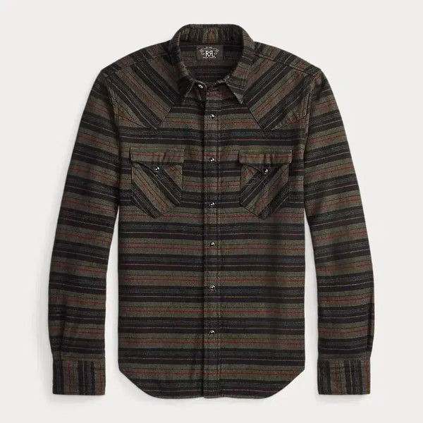 [BUNJANG] RRL Plaid Slim Fit Western Shirt / RRL 플래드 슬림핏 웨스턴 셔츠