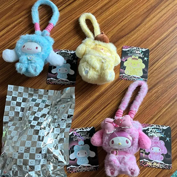 [BUNJANG] Miniso Sanrio Forest Animal Leopard Plush, Hello Kitty After Tea Series / 미니소 산리오 포레스트 애니멀 레오파드 인형, 키티 애프터티 시리즈