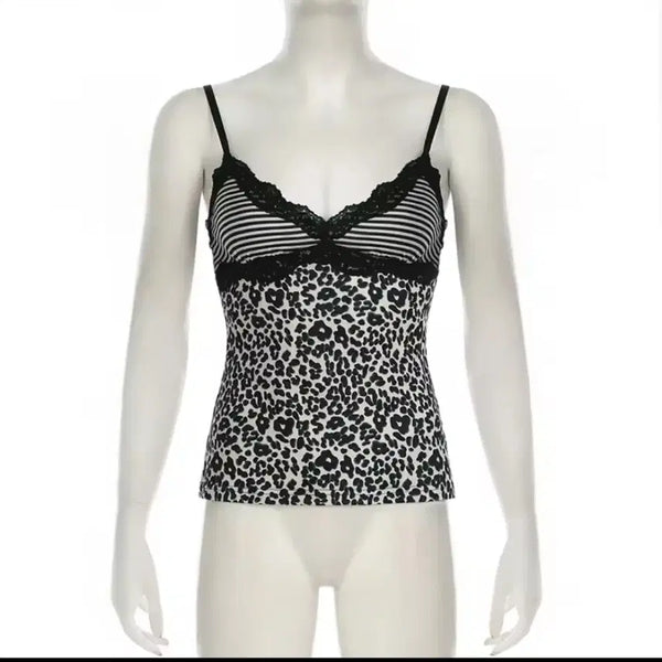 [BUNJANG] Leopard Print Sleeveless Top / 레오파드 호피무늬 슬리브리스