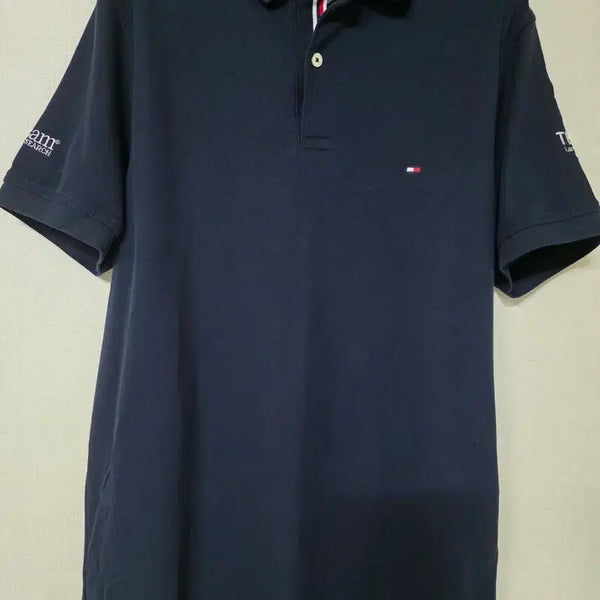 [BUNJANG] Tommy Hilfiger Navy Short Sleeve Polo Shirt / 타미힐피거 반팔 카라티 네이비