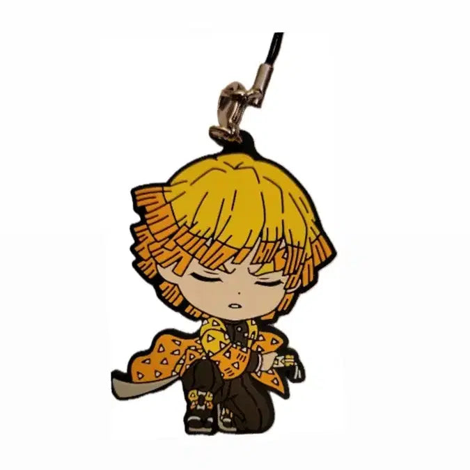 [BUNJANG] Demon Slayer Agatsuma Zenitsu Keyring - Mugen Train Arc / [싸게 처분] 귀멸의 칼날 아가츠마 젠이츠 키링 무한열차편