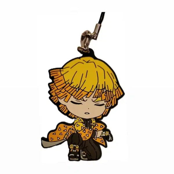 [BUNJANG] Demon Slayer Agatsuma Zenitsu Keyring - Mugen Train Arc / [싸게 처분] 귀멸의 칼날 아가츠마 젠이츠 키링 무한열차편