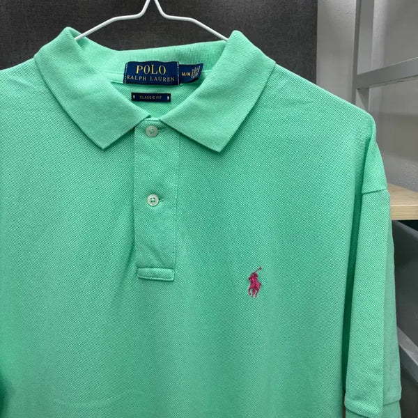 [BUNJANG] Polo Ralph Lauren Mint Short Sleeve Polo Shirt / 폴로 랄프로렌 민트색 반팔 카라티