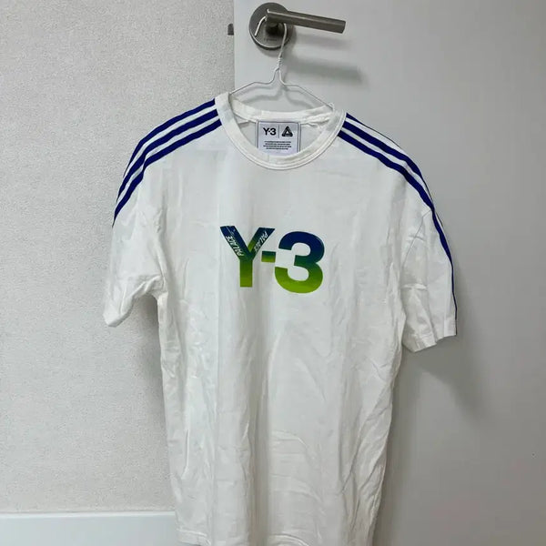[BUNJANG] Y-3 x Palace Collaboration Limited Edition T-Shirt White / Y-3 팔라스 콜라보 한정판 반팔 티셔츠 화이트