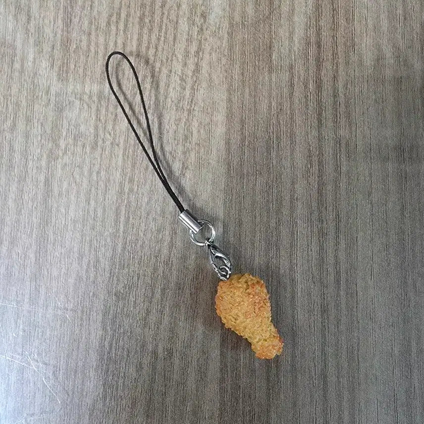 [BUNJANG] Chicken Drumstick Plush Keychain / 치킨 닭다리 인형 키링