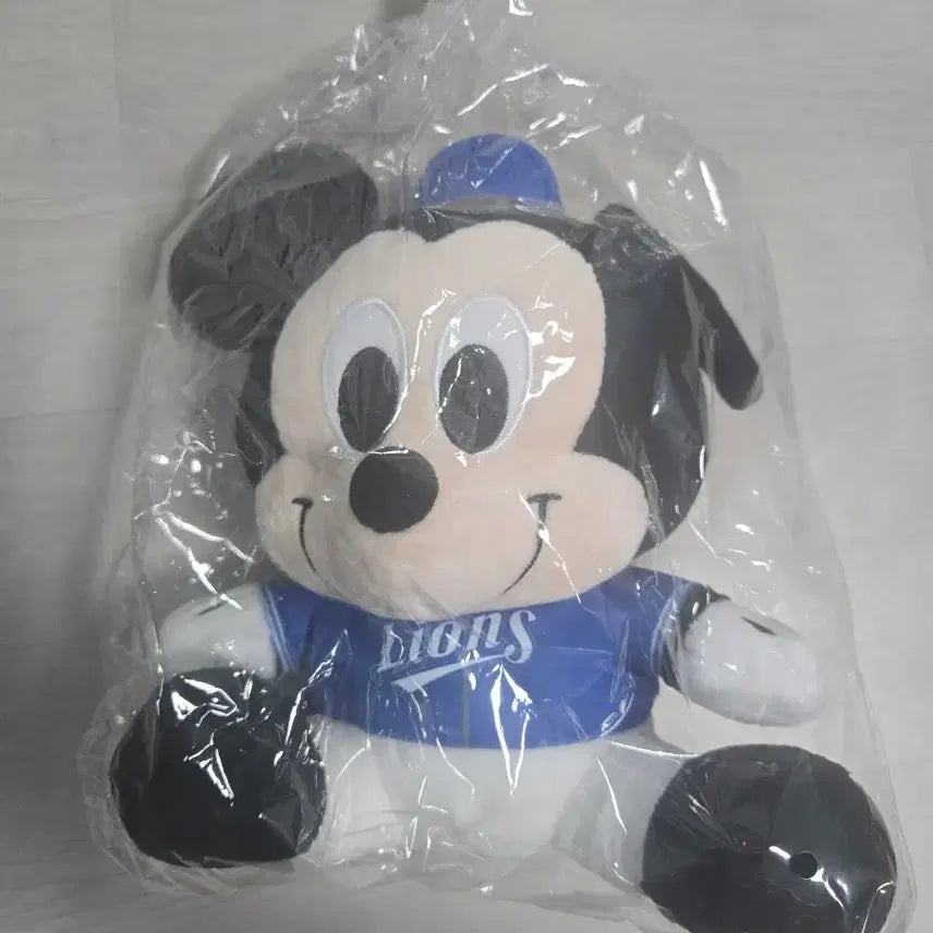[BUNJANG] Samsung Lions Mickey Mouse Plush Doll / 삼성라이온즈 미키마우스 인형