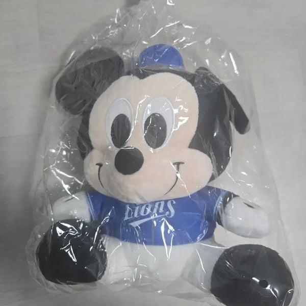 [BUNJANG] Samsung Lions Mickey Mouse Plush Doll / 삼성라이온즈 미키마우스 인형