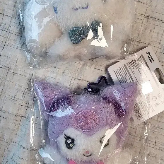 [BUNJANG] Sanrio Cinnamoroll & Kuromi Doll Keychain Set / 산리오 시나모롤 인형 / 쿠로미 인형 키링 2종 묶음