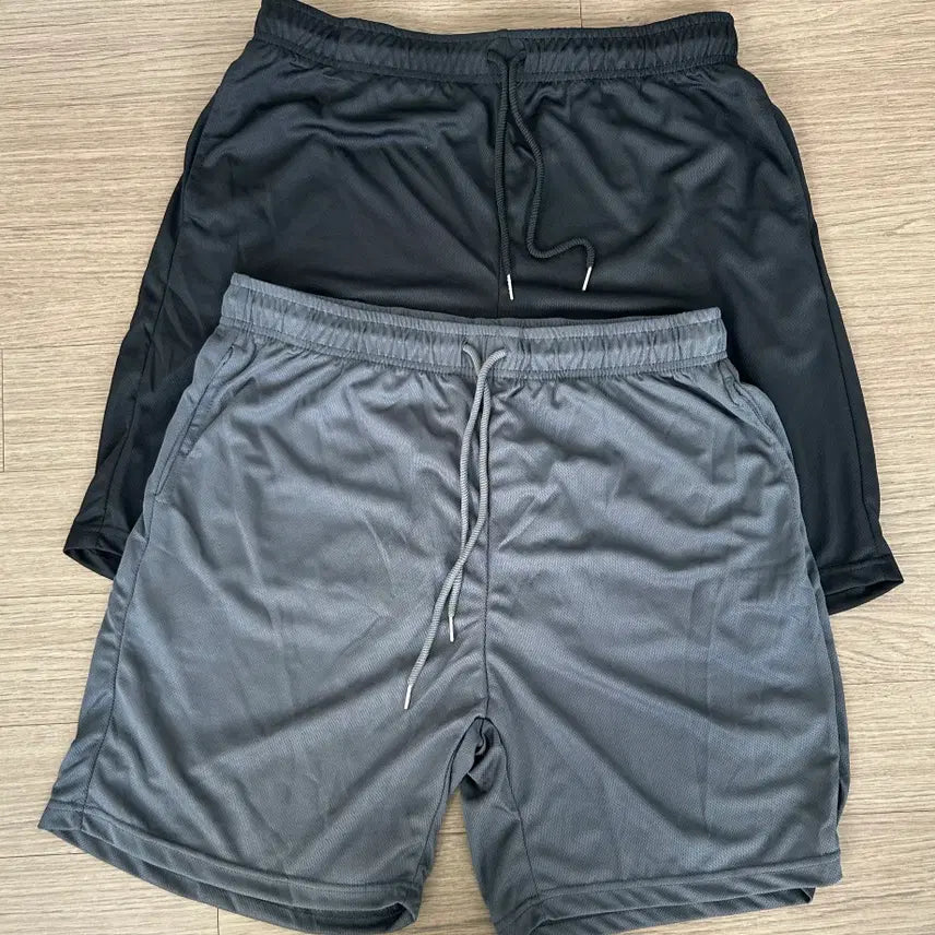 [BUNJANG] Functional Shorts (New) - Grey/Black / 기능성 반바지 L (새상품) 1D3-3