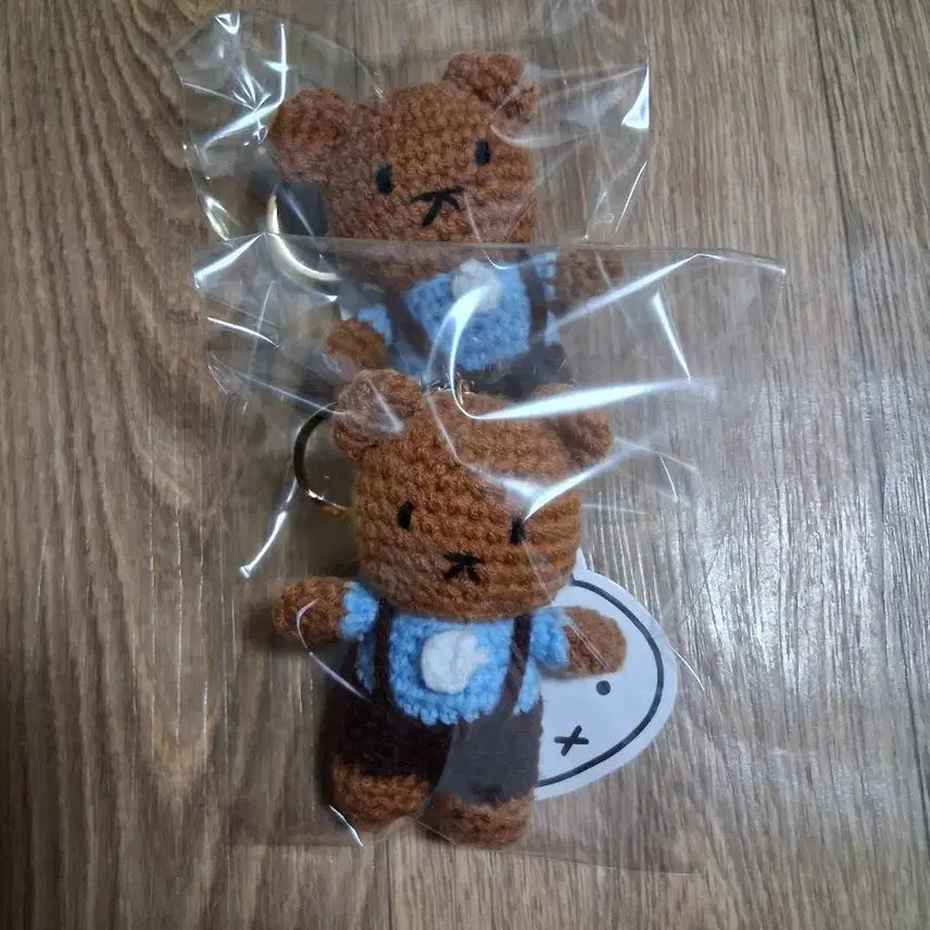 [BUNJANG] Miffy & Boris Knit Keychain Bundle (2 Items) / 미피 보리스뜨개 키링2개일괄(무료배송)