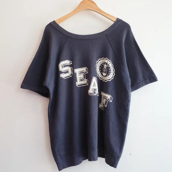 [BUNJANG] Champion Vintage Replica Short Sleeve Sweatshirt / Champion 챔피온 빈티지 복각 반팔 맨투맨