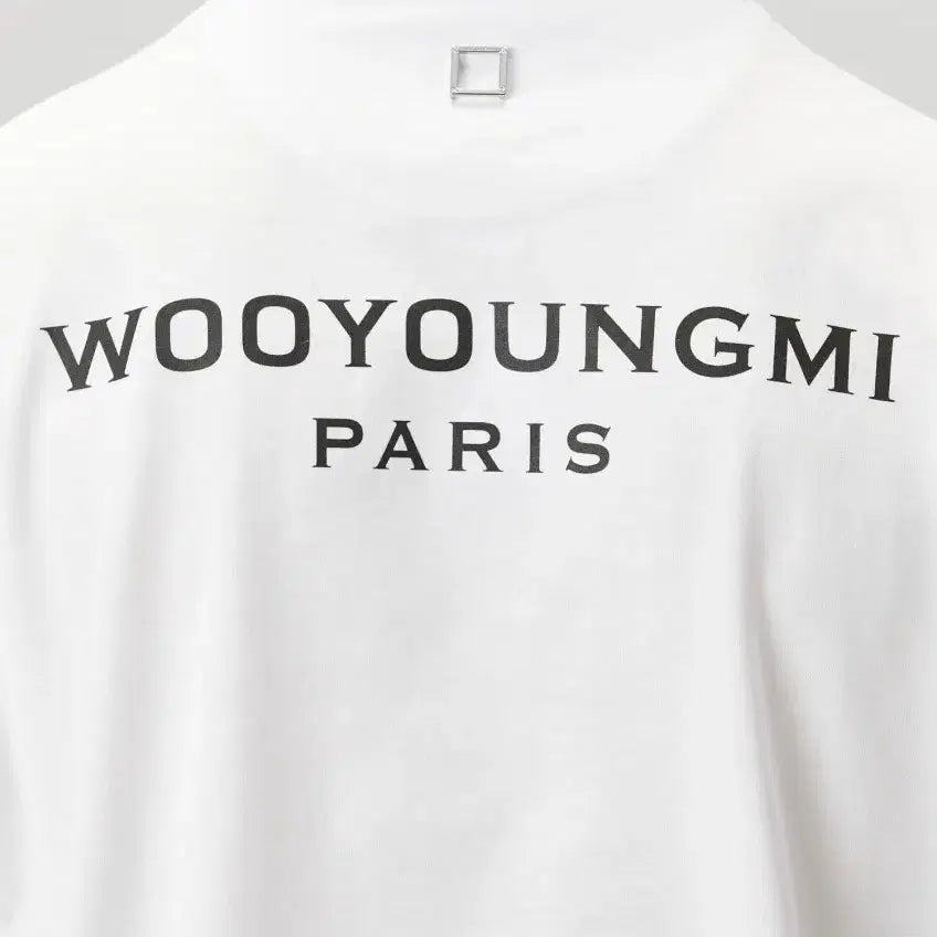 [BUNJANG] Wooyoungmi Back Logo T-Shirt White Size 52 / 새상품 우영미 백로고 반팔티셔츠 52 사이즈 흰색 당일배송