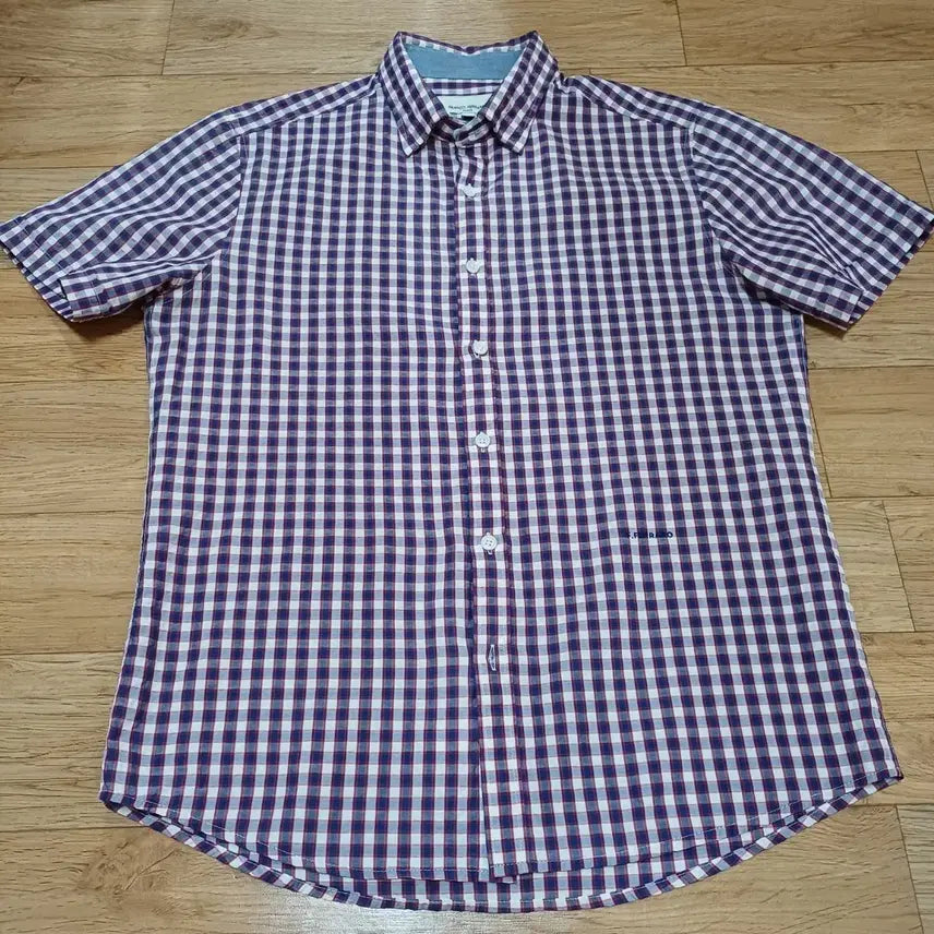 [BUNJANG] Men's Plaid Short-Sleeve Shirt / 남성 셔츠
