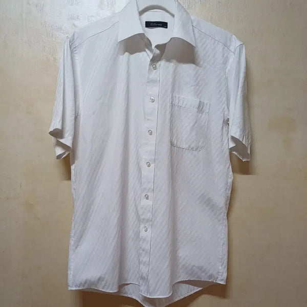 [BUNJANG] Men's Striped Short-Sleeve Shirt / 남성 셔츠