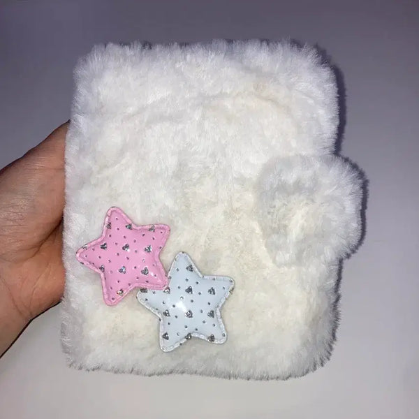 [BUNJANG] Aki A7 Fur Binder Diary Cover (Ivory) / 아키님 A7 다이어리 커버 퍼바인더 아키 아이보리 복실복실 털 바인더