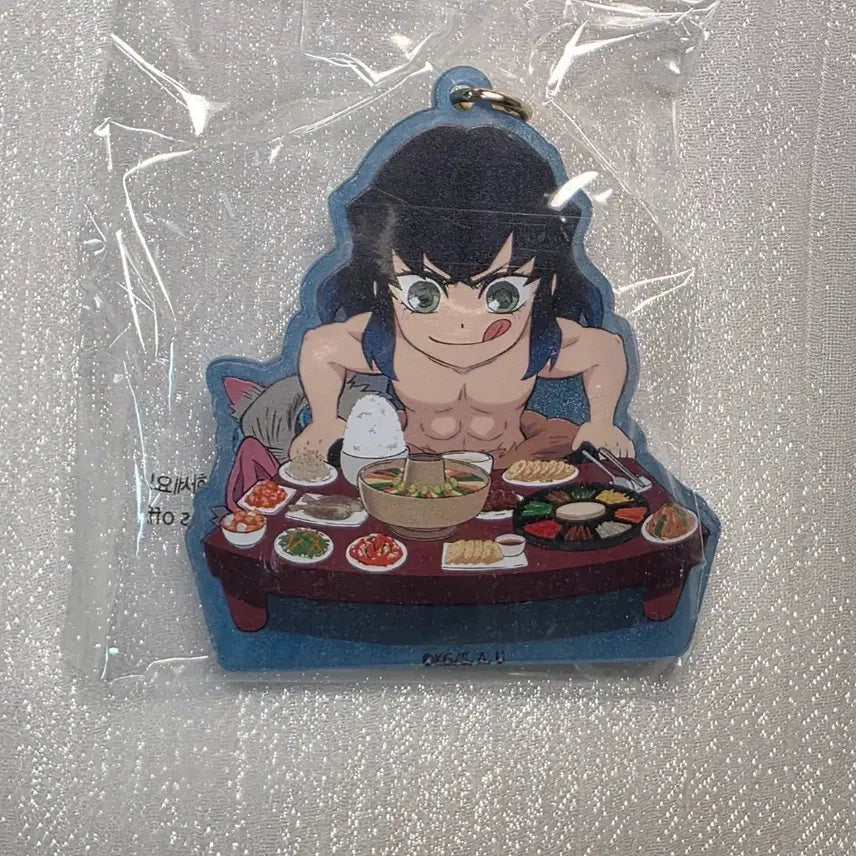 [BUNJANG] Demon Slayer Inosuke Ufotable Cafe Korea Limited Acrylic Charm / 귀멸의 칼날 이노스케 유포카페 한국 한정 아크릴 키링 키홀더