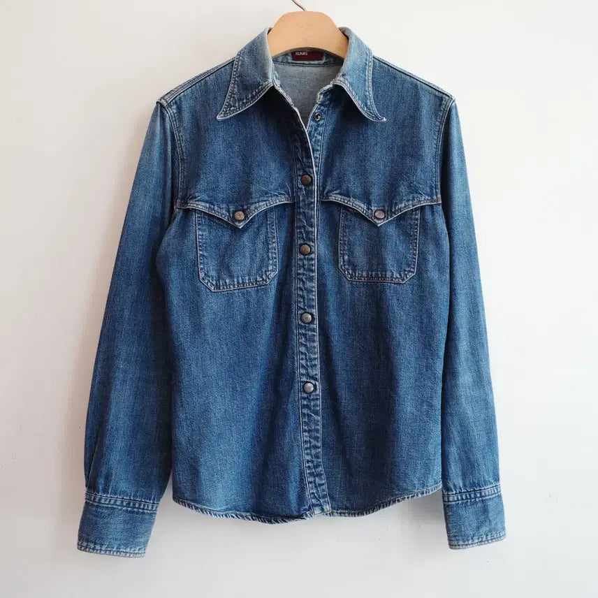 [BUNJANG] Paul Smith Western Denim Shirt Cotton 100% Women's M / Paul Smith 폴스미스 웨스턴 데님 셔츠