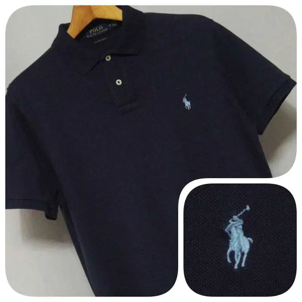 [BUNJANG] Polo Ralph Lauren Navy Casual PK T-Shirt Men's 95 / 폴로랄프로렌 네이비 캐주얼 PK티셔츠 남성95