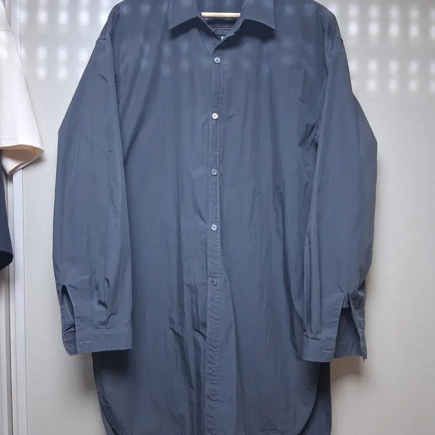 [BUNJANG] Opaths Long Binding Shirt Charcoal Nylon Rayon Blend / 오파츠 롱 바인딩 셔츠 차콜 컬러 팝니다.