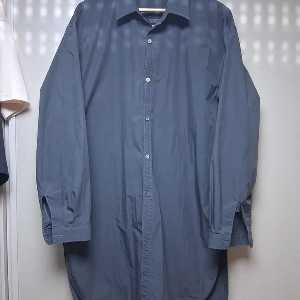 [BUNJANG] Opaths Long Binding Shirt Charcoal Nylon Rayon Blend / 오파츠 롱 바인딩 셔츠 차콜 컬러 팝니다.