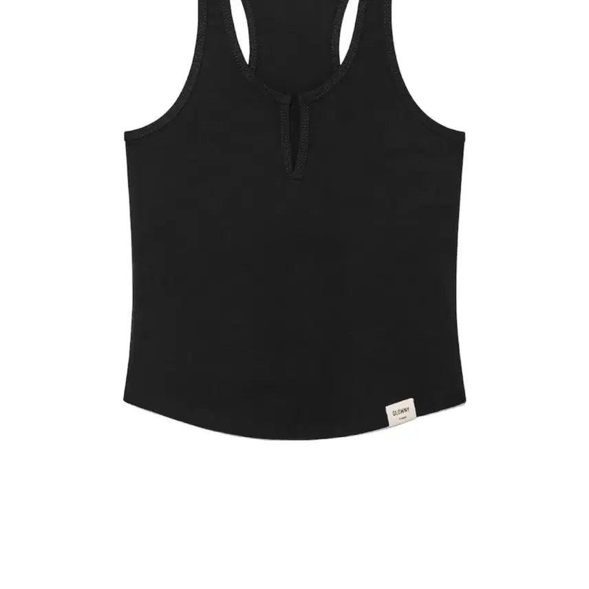 [BUNJANG] Glony Racerback Lace Tank Top (Black, Size S) / 글로니 레이스 백 탱크 나시 블랙 새상품