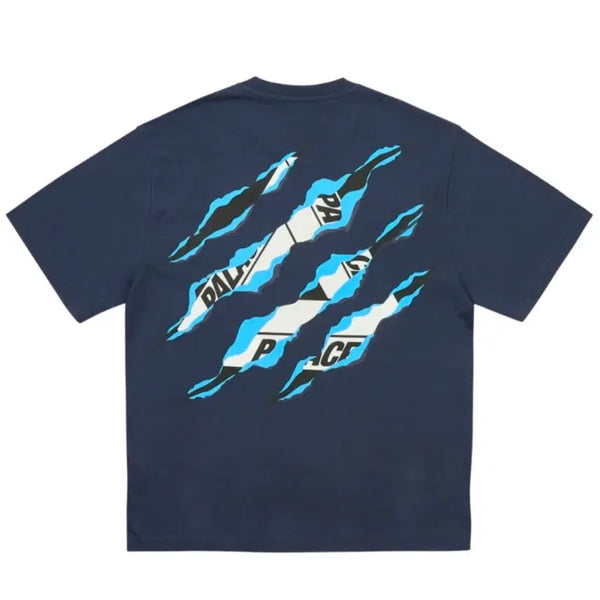 [BUNJANG] Palace Script Logo T-Shirt Navy / [M] 팔라스 립드 트라이 티셔츠 반팔 네이비