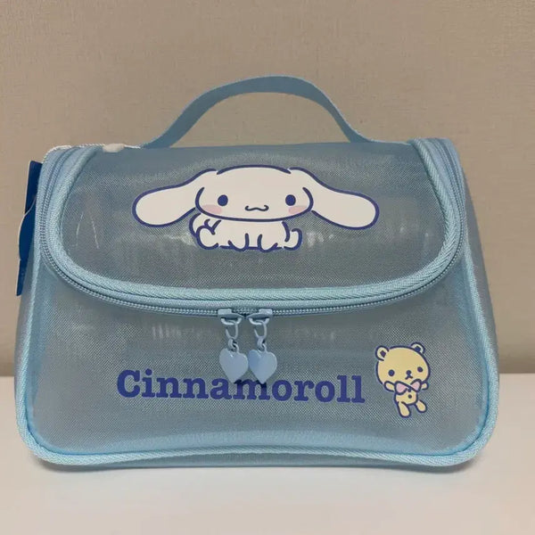 [BUNJANG] Sanrio Cinnamoroll Mesh Pouch Handbag / 산리오 시나모롤 메쉬 파우치 손가방