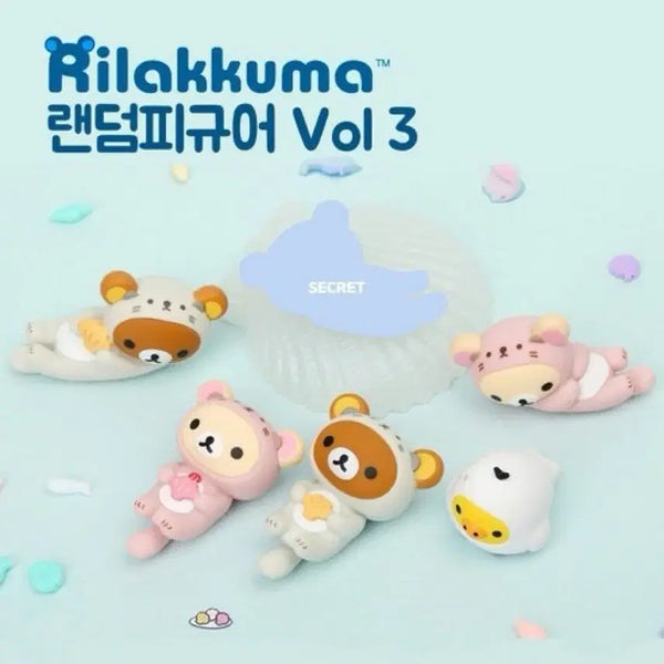 [BUNJANG] Rilakkuma Korilakkuma Otter Figure / 리락쿠마 코리락쿠마 수달 피규어