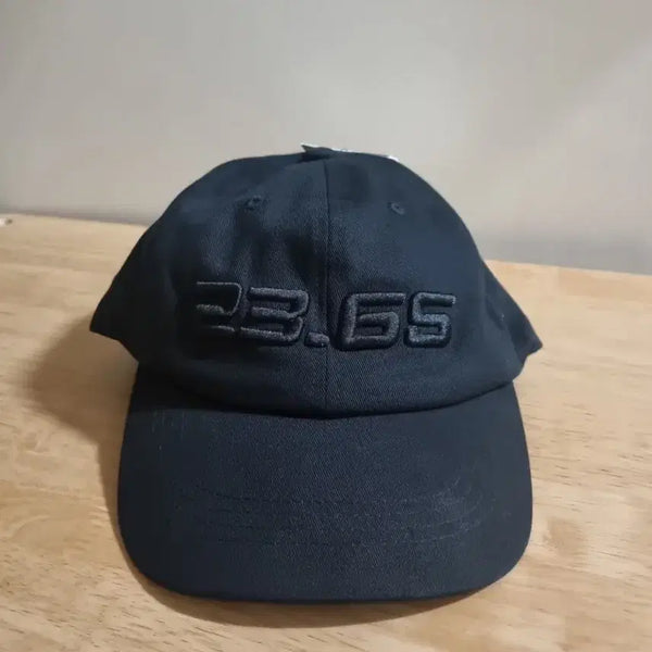 [BUNJANG] 23.65 Black Cotton Baseball Cap / 23.65 블랙 볼캡 모자 (택달린 새상품)
