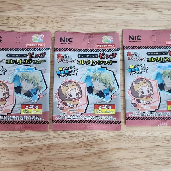 [BUNJANG] Tokyo Revengers Seria Sticker 3 Packs Mikey, Chifuyu, Izana, Ran, Rindo Bundle / [도리벤] 세리아 스티커 3봉 마이키 치후유 이자나 란 린도